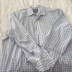 Men's Blue Checkered Shirt